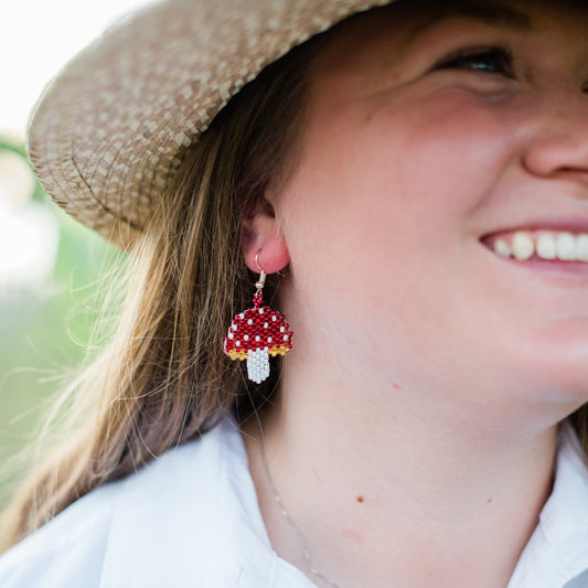 Magic Mushroom Earring