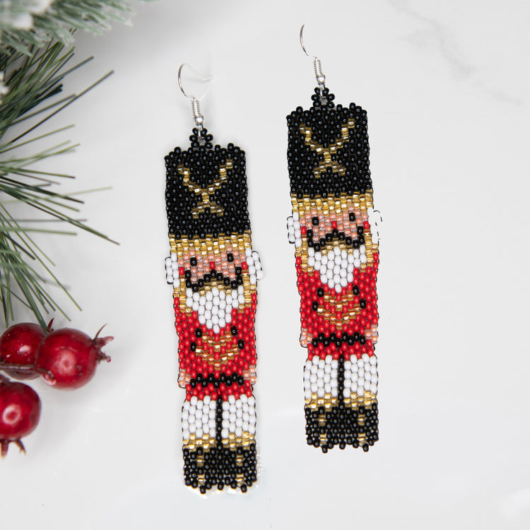 Nutcracker Beaded Earrings