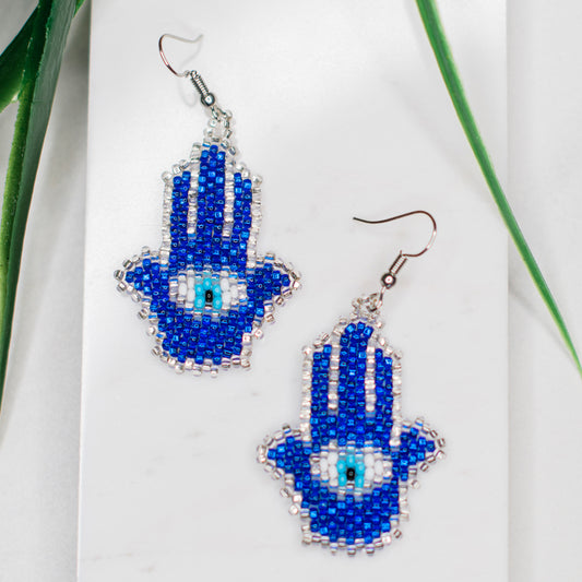 Hamsa Beaded Earring