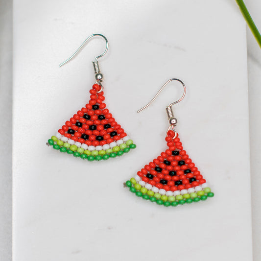 Watermelon Slice Earrings