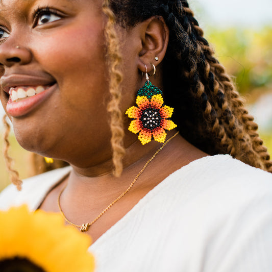 Medium Sunflower Earring