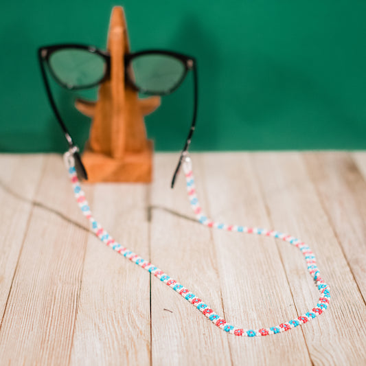 Beaded Flower Eyeglass Chain