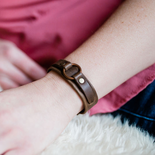 Karma Leather Bracelet