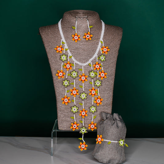 Daisy Waterfall Necklace Set