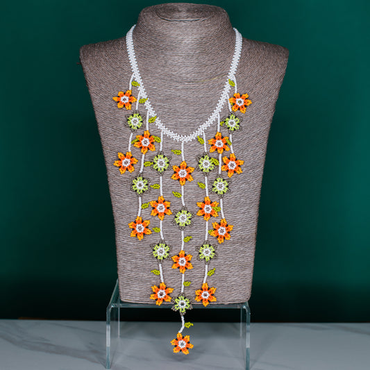 Daisy Waterfall Necklace Set