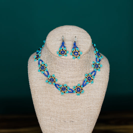 Daisy Chain Necklace and Earring