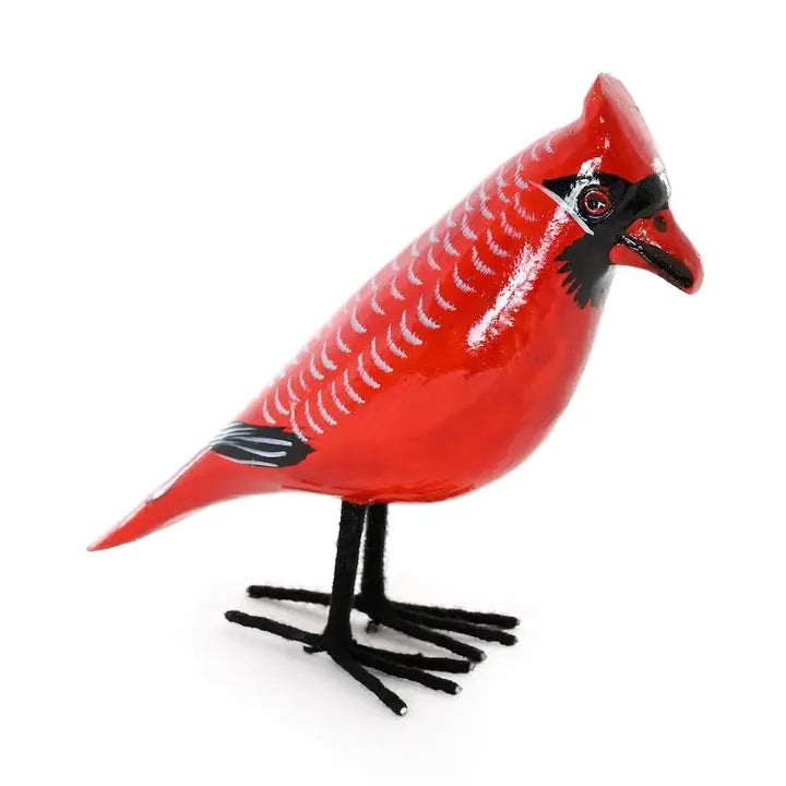 Jacaranda Wood Cardinal Sculpture