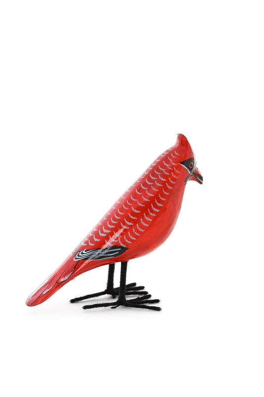 Jacaranda Wood Cardinal Sculpture