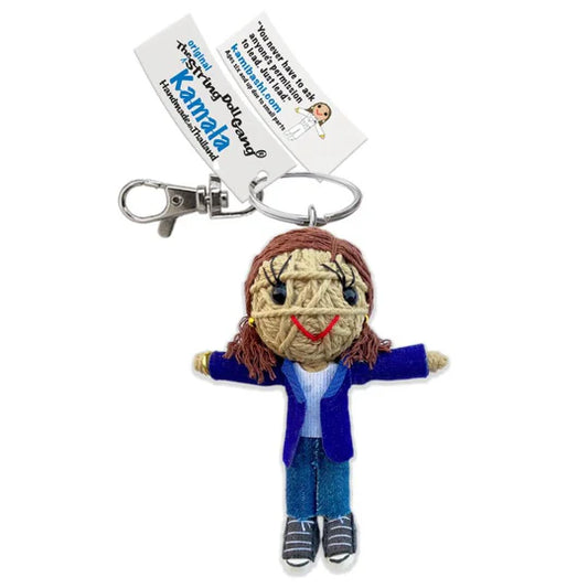 Kamala Harris String Doll Keychain