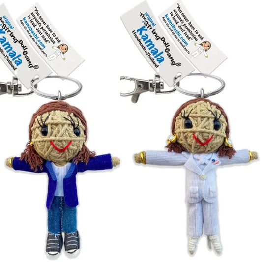 Kamala Harris String Doll Keychain