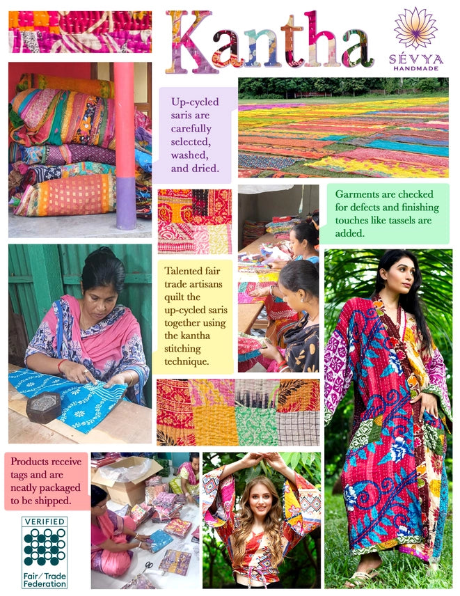 Reversible Kantha Butterfly Top