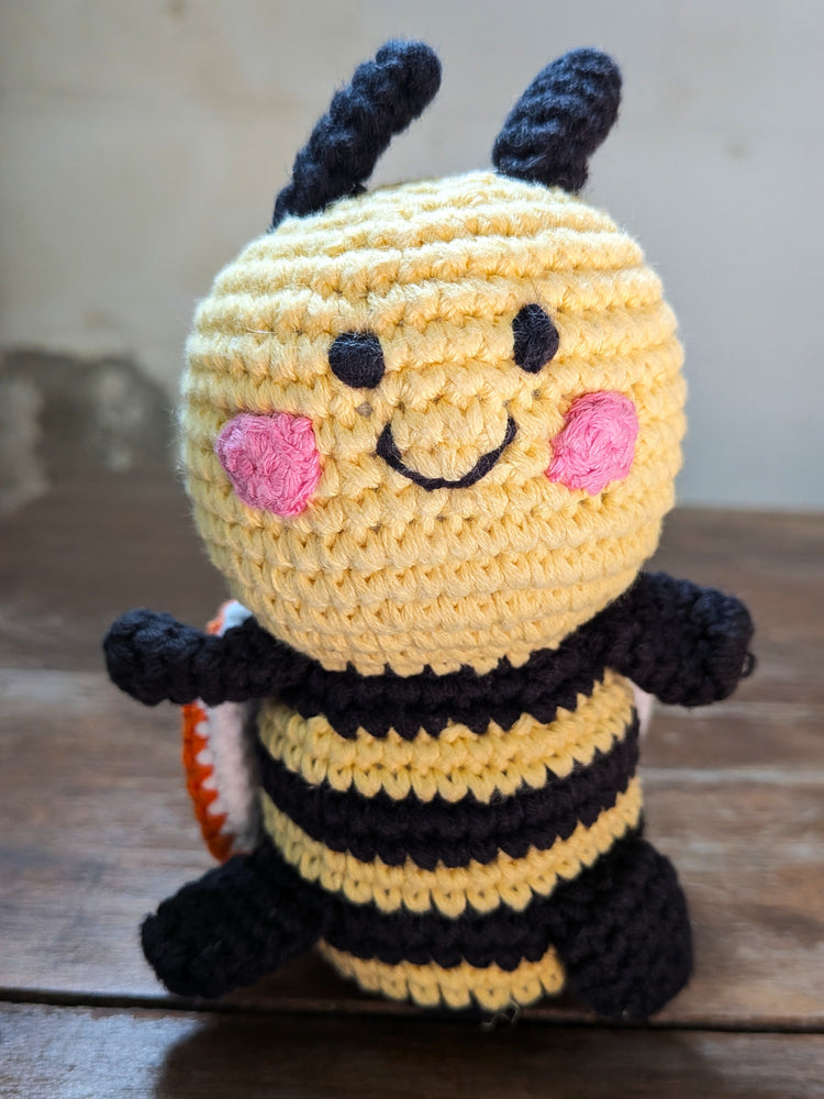 Knitted Bumblebee Rattle