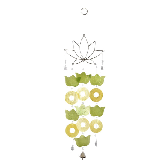 Capiz Lotus Wire Chime