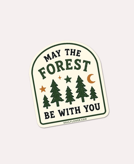 May The Forest Be With You Sticker