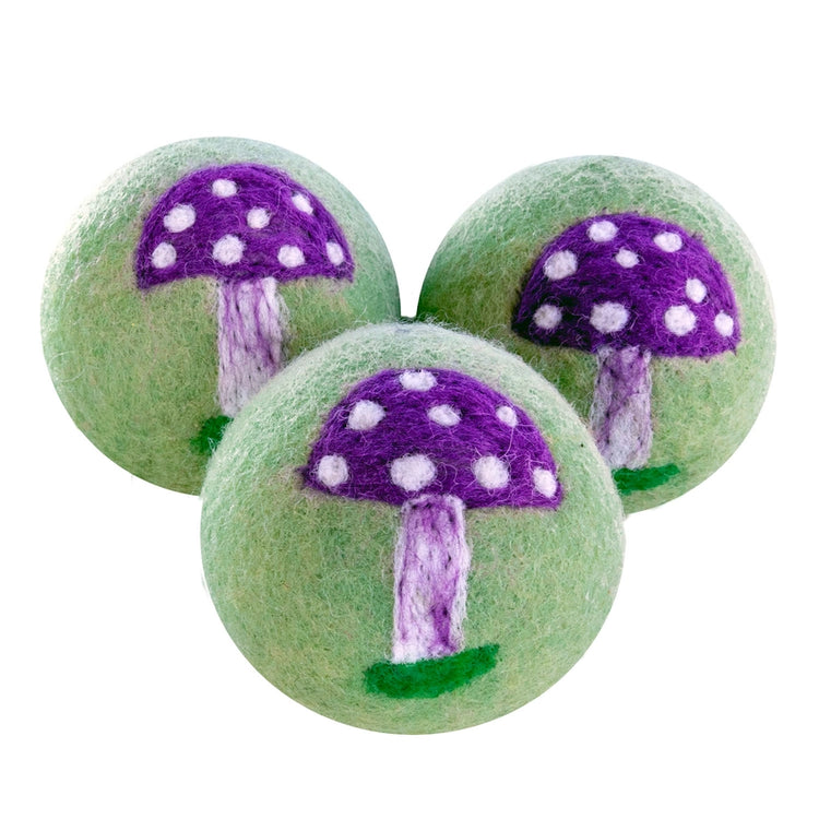 Mushroom Design Dryer Balls (Set of 3)