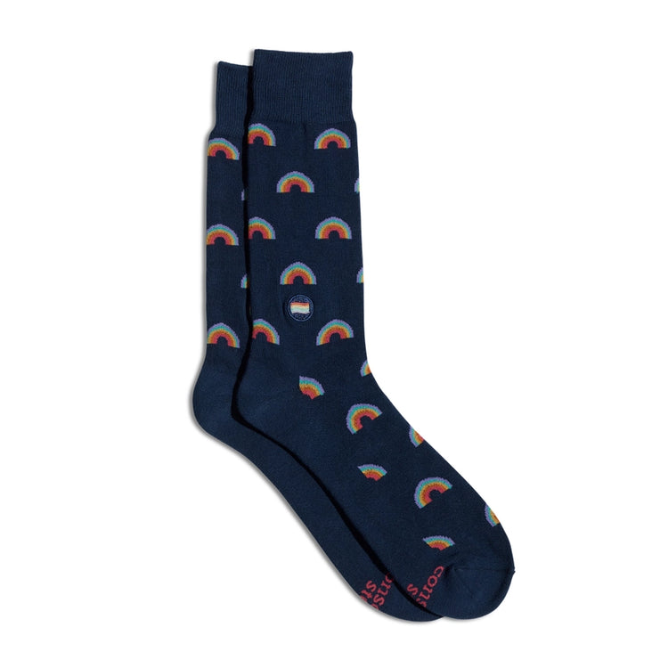 Navy Rainbow Socks That Save LGBTQ Lives
