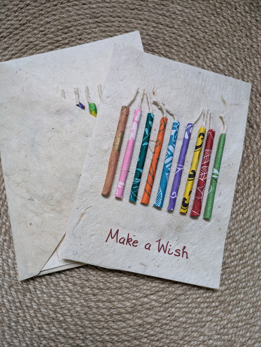 Eco Birthday Candles Card