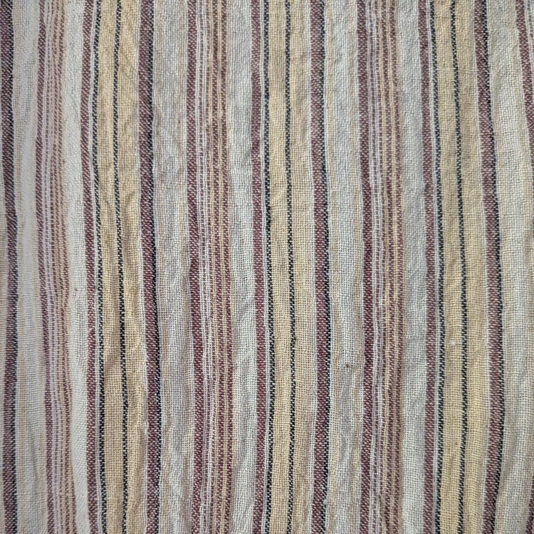 Hand-Loomed Striped Cotton Top