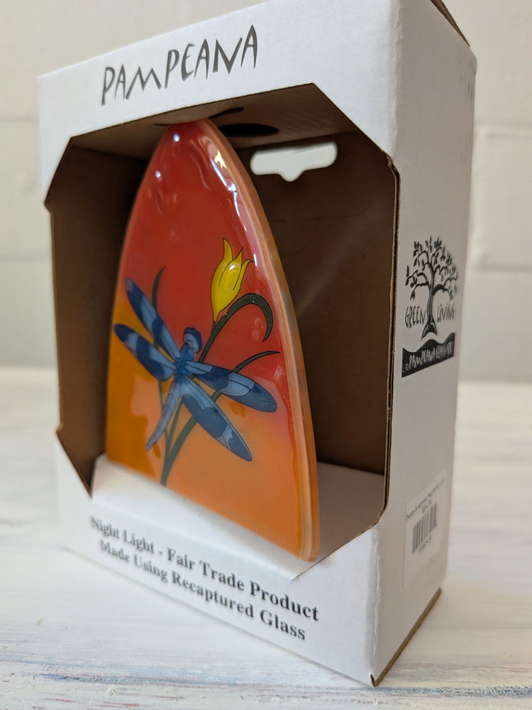 Orange Background Dragonfly Night Light