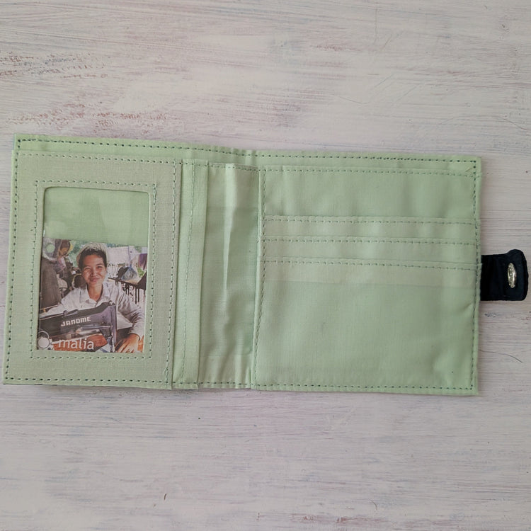 Durable Canvas Animal Block-Print Wallet