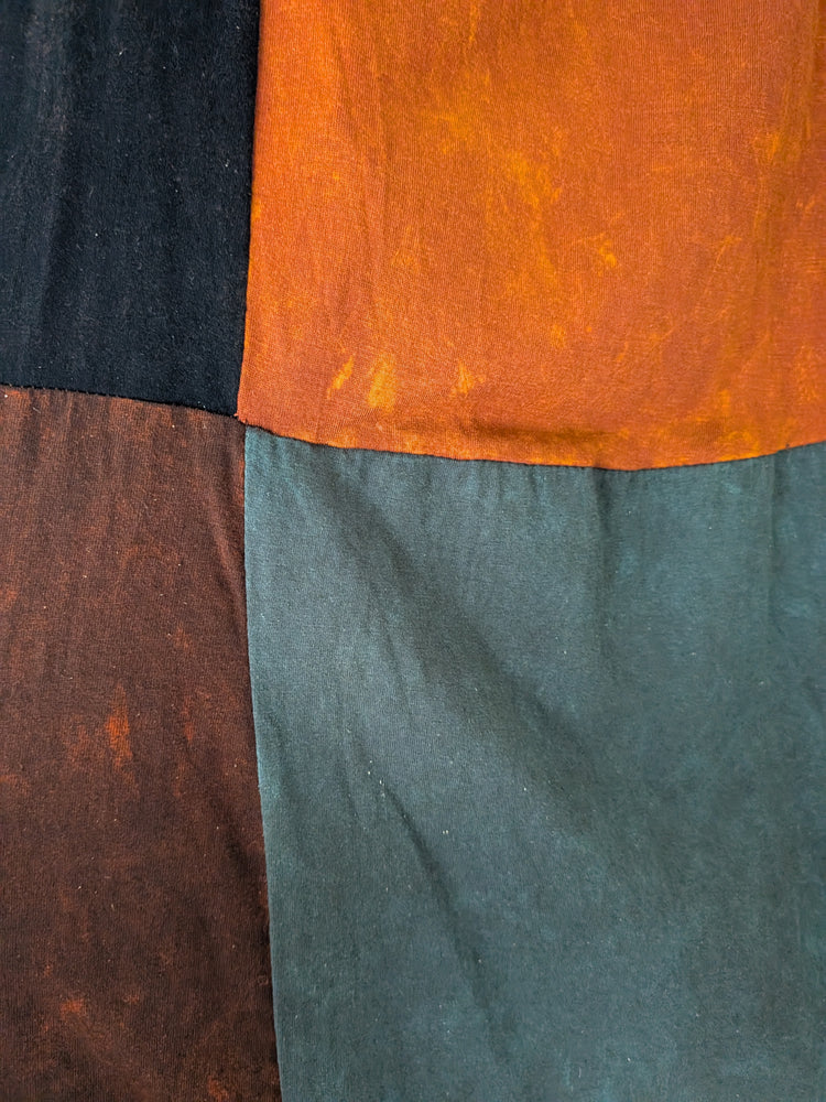 Long Cotton Patchwork Skirt