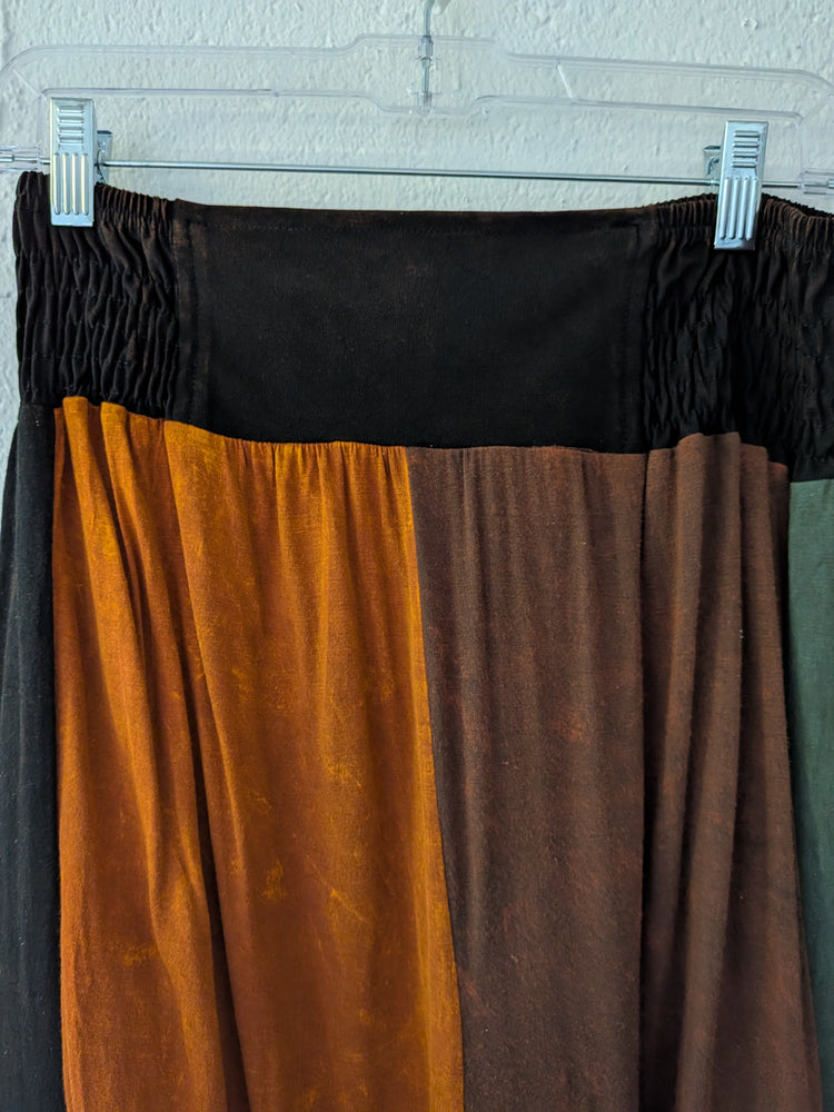 Long Cotton Patchwork Skirt