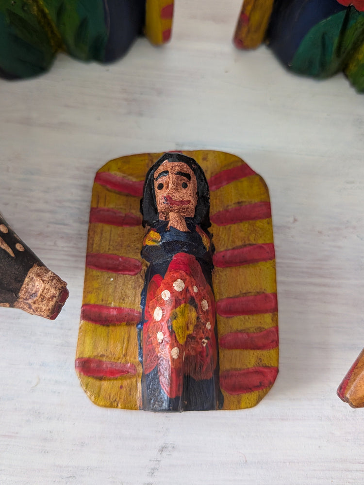 Large Wooden Guatemalan Nativity Scene