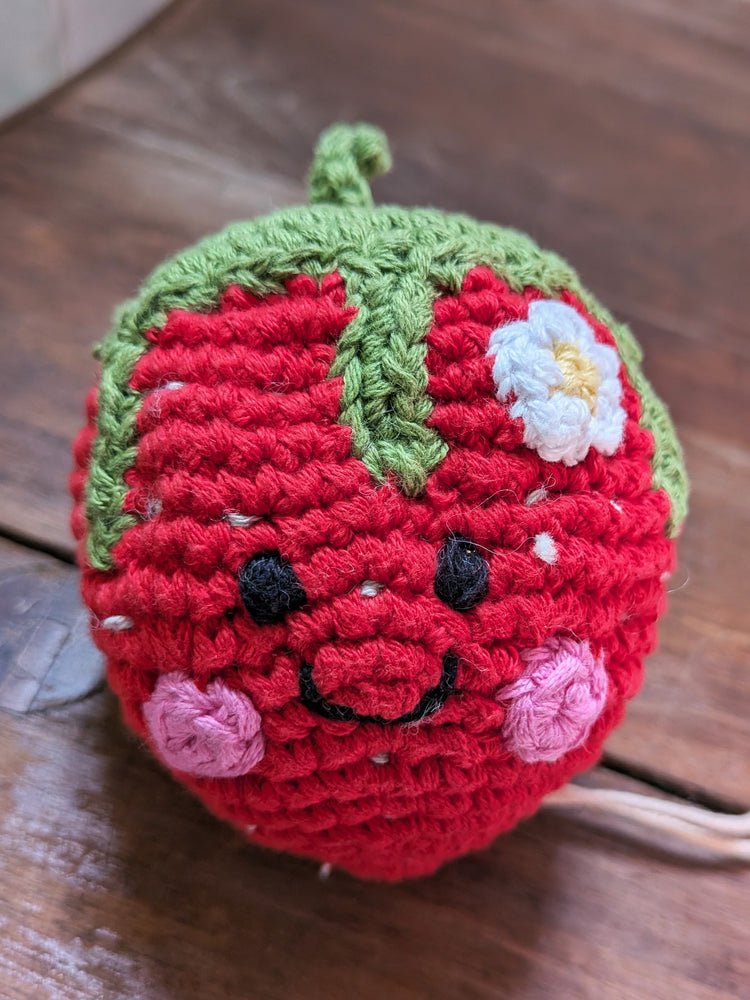 Sweet Strawberry Baby Rattle