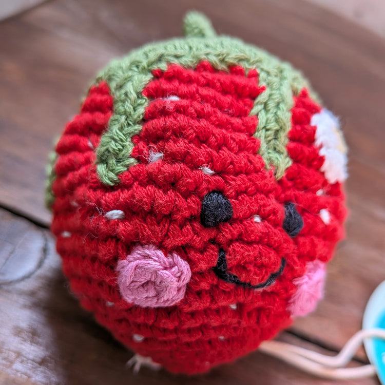 Sweet Strawberry Baby Rattle