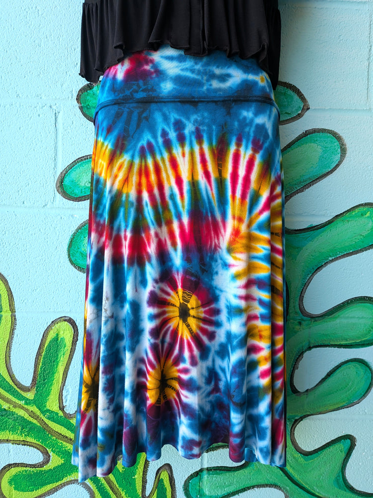 Tie Dye Flared Dance Skirt