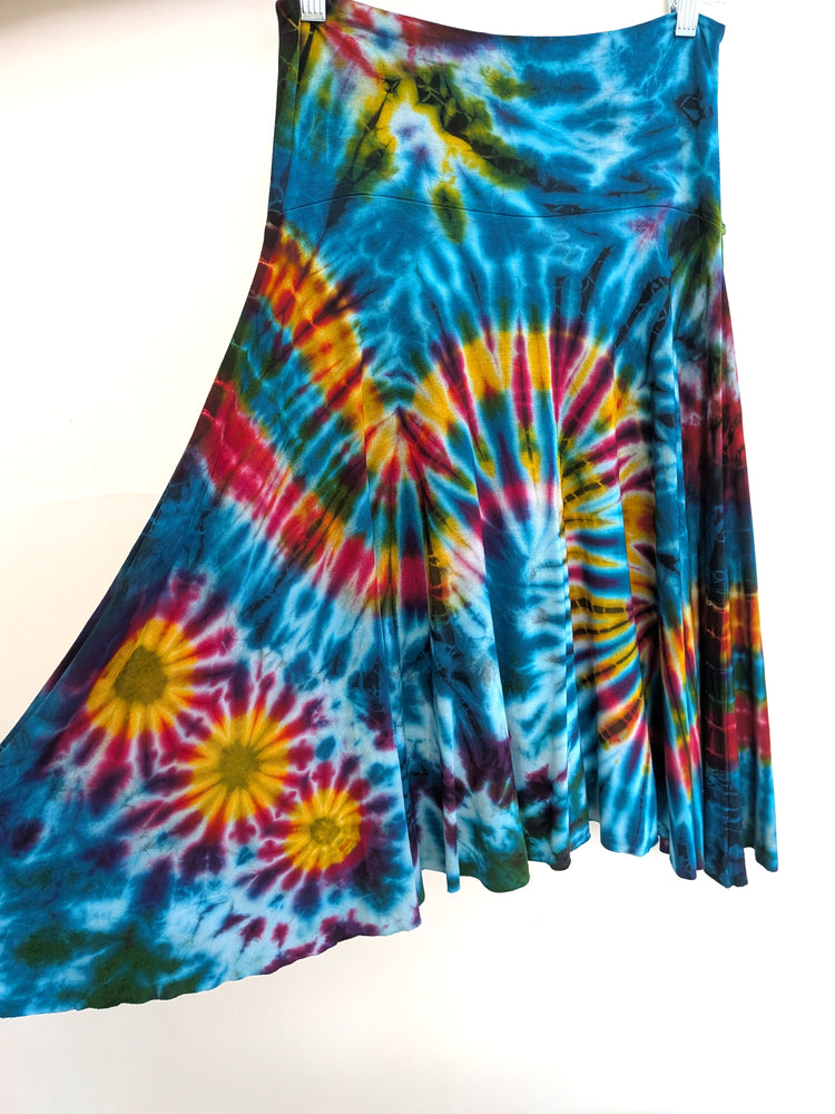 Tie Dye Flared Dance Skirt