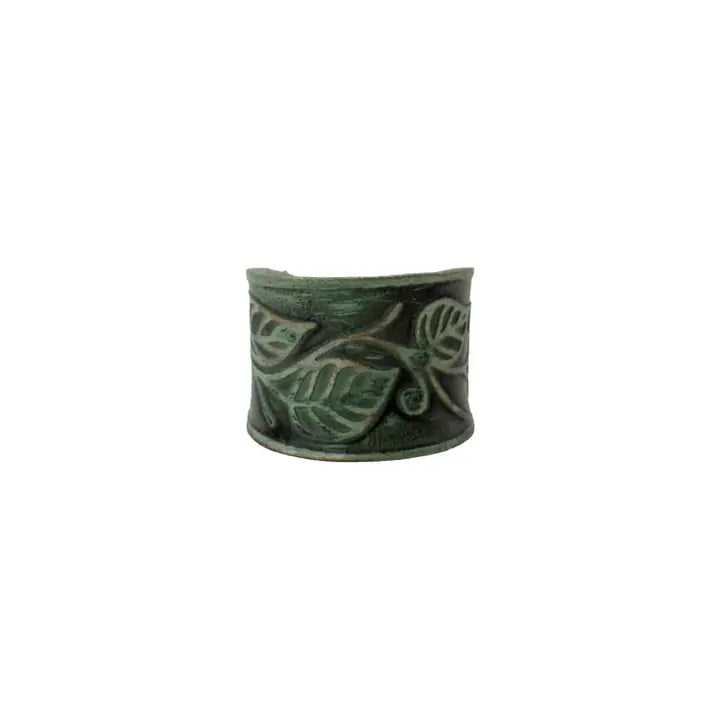 Silver Patina Cuff Ring