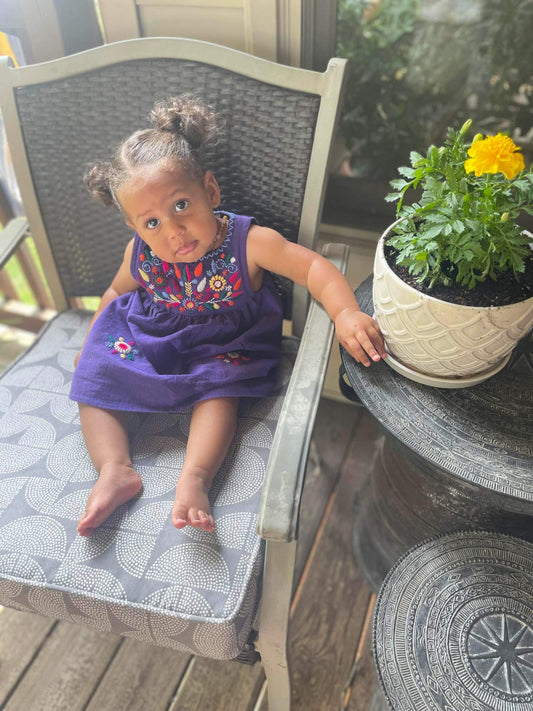 Guatemalan Girl's Embroidered Dress