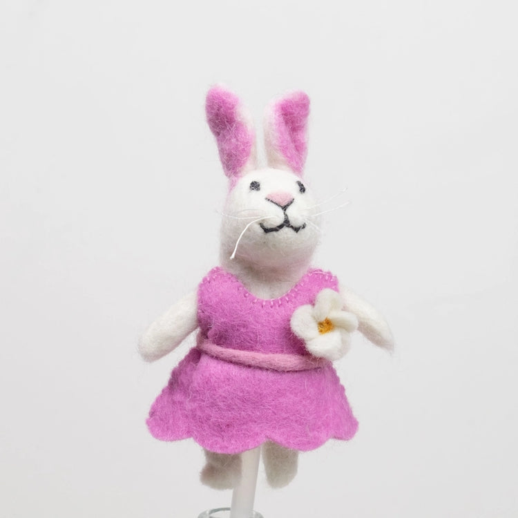 Felt Bunny Finger Puppet