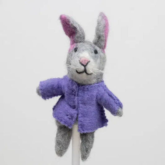 Felt Bunny Finger Puppet