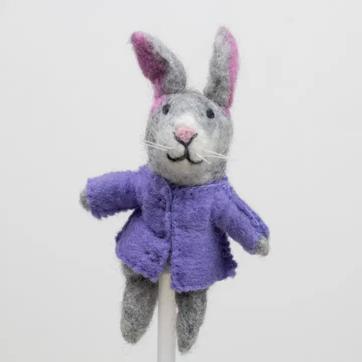 Felt Bunny Finger Puppet