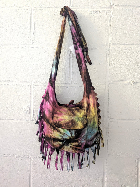 Rainbow Colored Tie Dye Crossbody