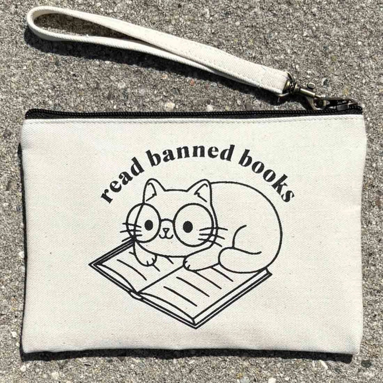 Read Banned Books Zipper Pouch