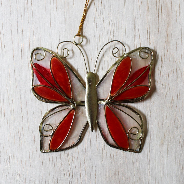 Capiz Butterfly Ornament