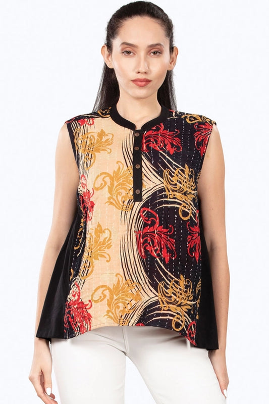 Koti Kantha Sari Top