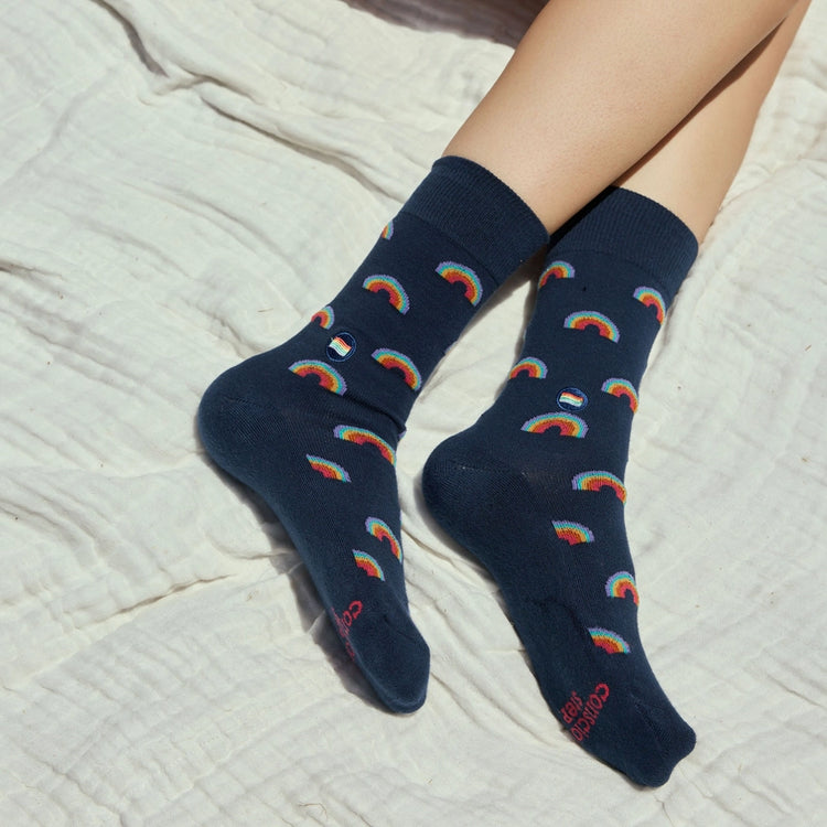 Navy Rainbow Socks That Save LGBTQ Lives