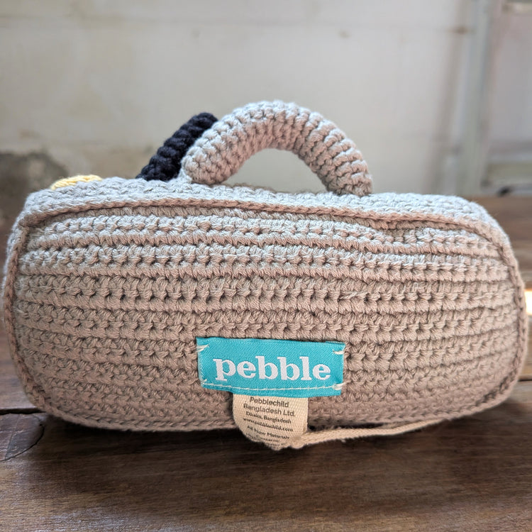 Retro Radio Knit Rattle