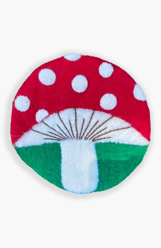Felted Mushroom Trivet