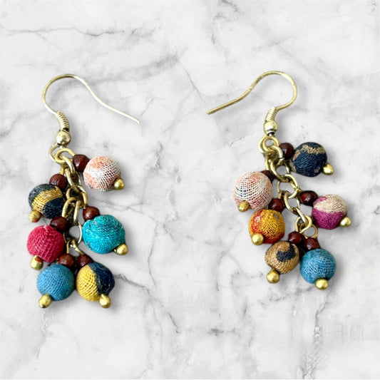 Sari Cascading Droplet Earrings