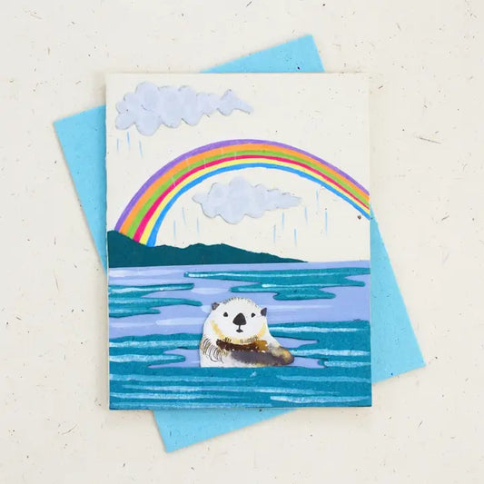 Sea Otter Greeting Card