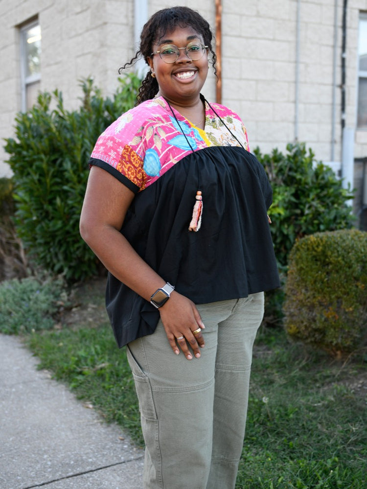 Cotton Kantha Tunic Top