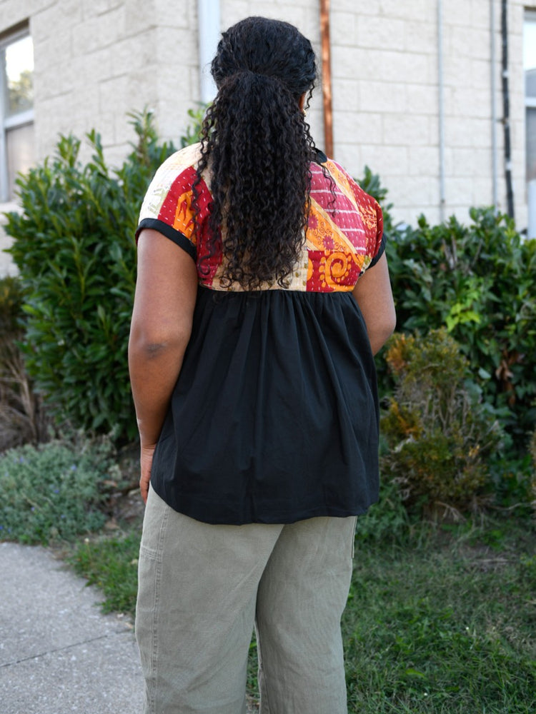 Cotton Kantha Tunic Top