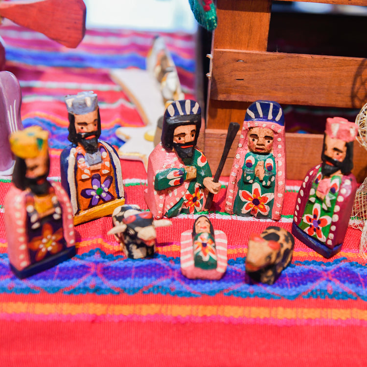 Wooden Guatemalan Nativity Scenes