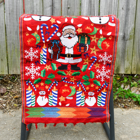 Medium Embroidered Holiday Table Runner