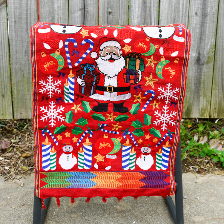 Medium Embroidered Holiday Table Runner